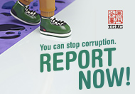You can stop corruption. Report Now!